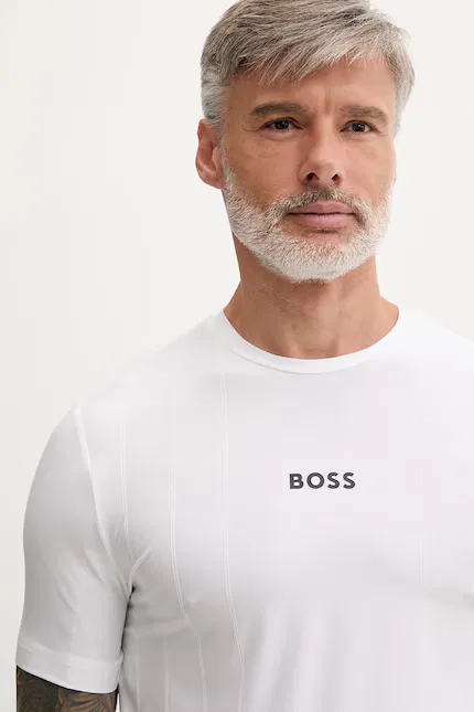 Футболка классическая T-shirt BOSS Green, белый — фото 4
