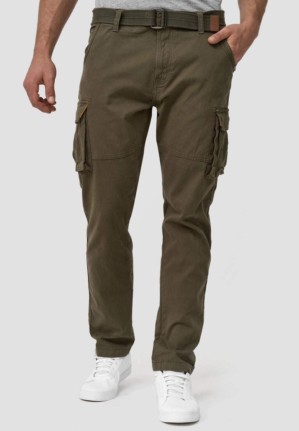 

Брюки-карго MATHEN INDICODE JEANS, цвет army