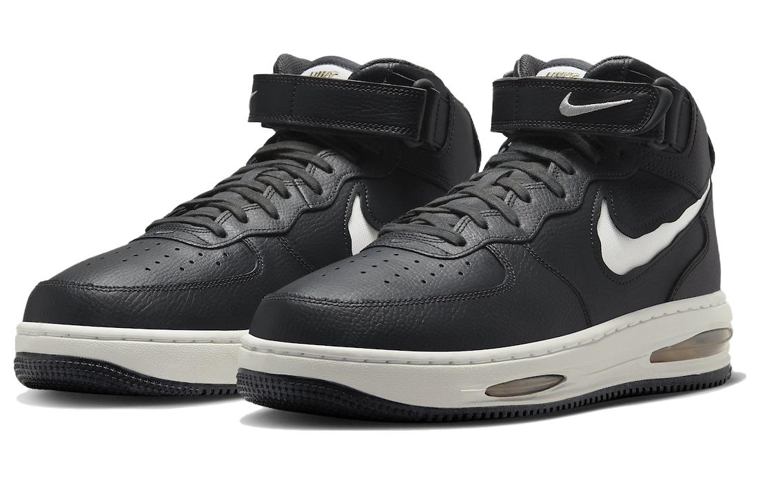 Nike Air Force 1 Mid Black White — фото 3