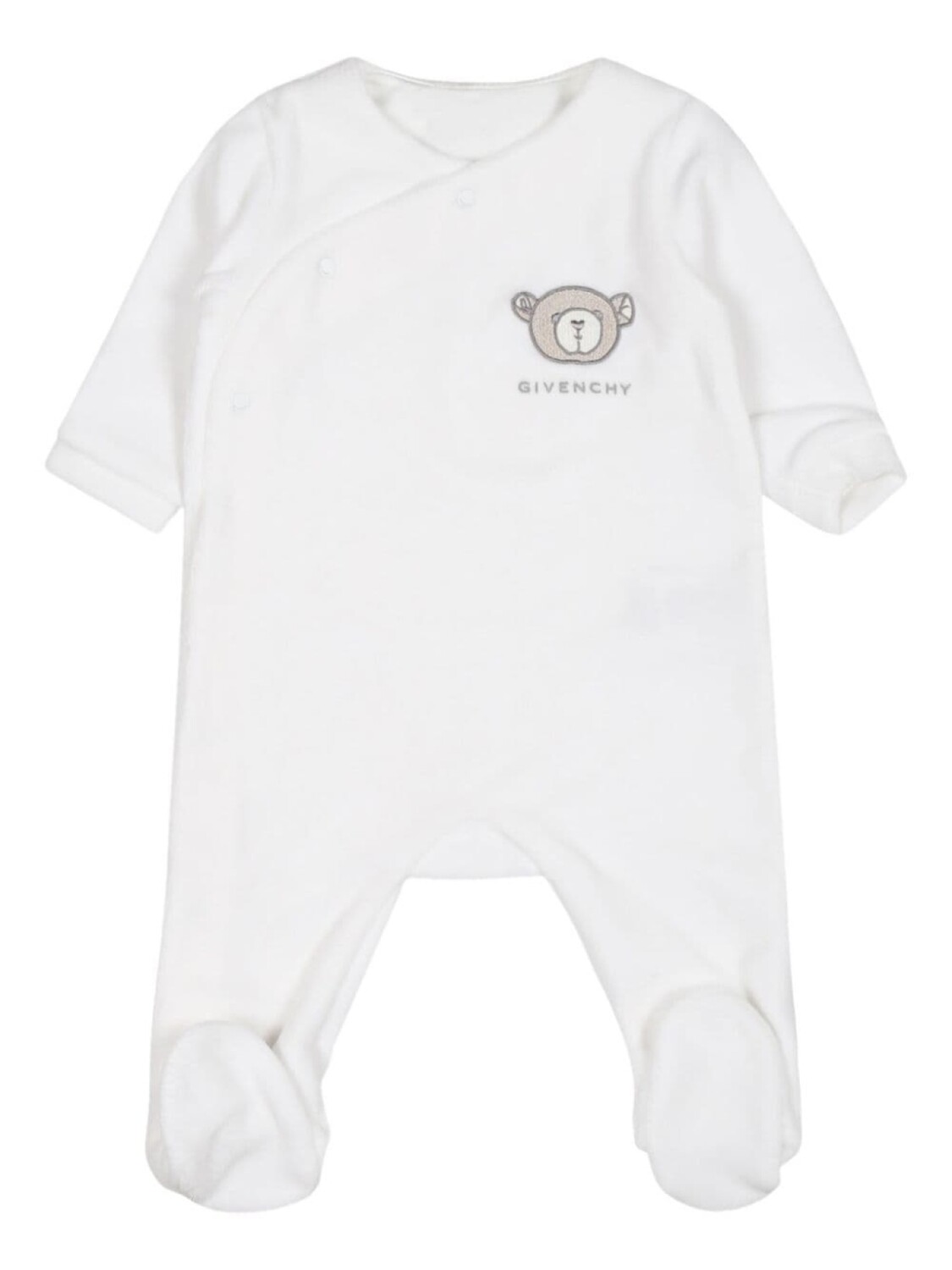 

Givenchy Kids бархатный пижамный комплект, белый