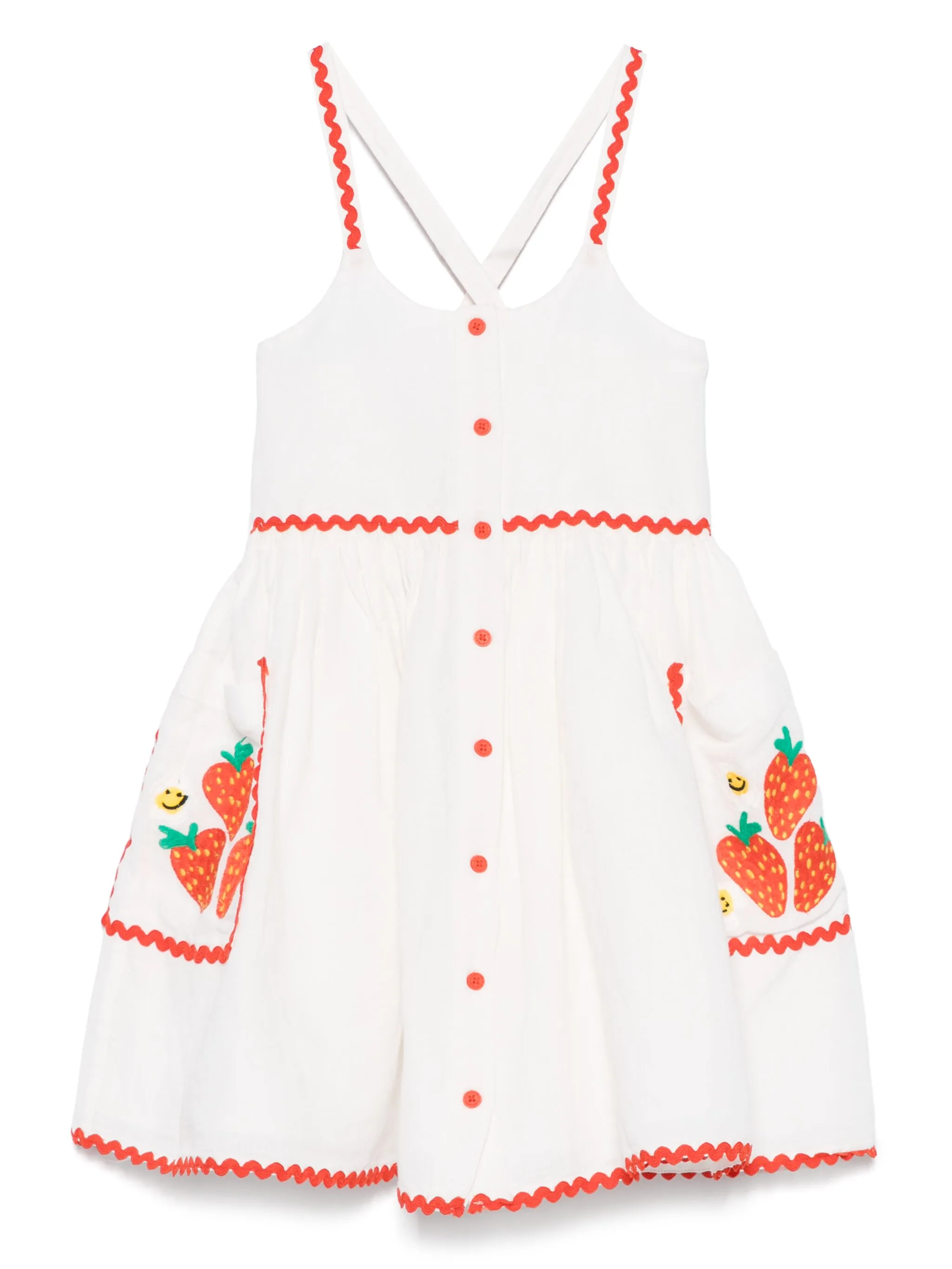 

Платье с вышивкой Stella Mccartney Kids, белый