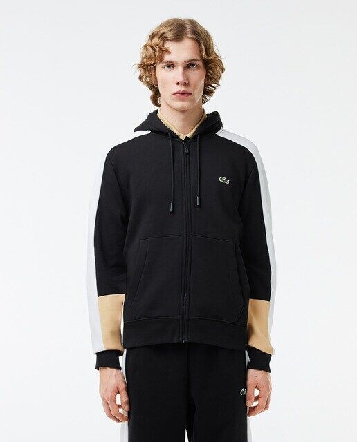 

Толстовка Jogger с колор-блоками и капюшоном Lacoste, черный