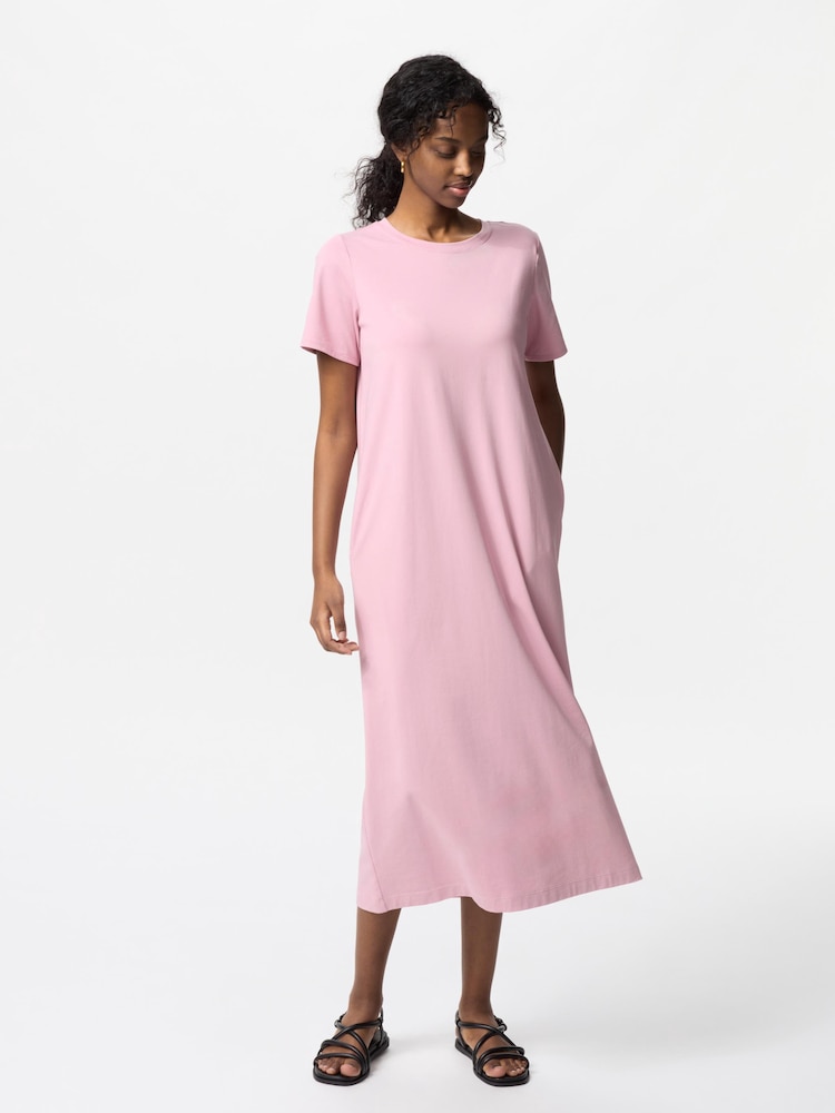 

Платье-футболка с чашечками Uniqlo, розовый