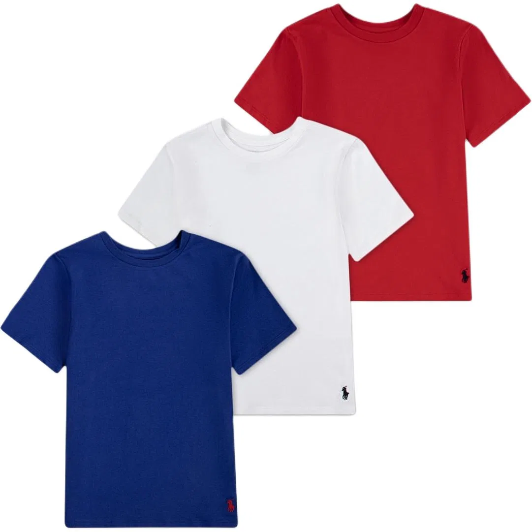 Футболка 3 Pack Kids' Polo Ralph Lauren, 3 Pack (Blue+White+Red)