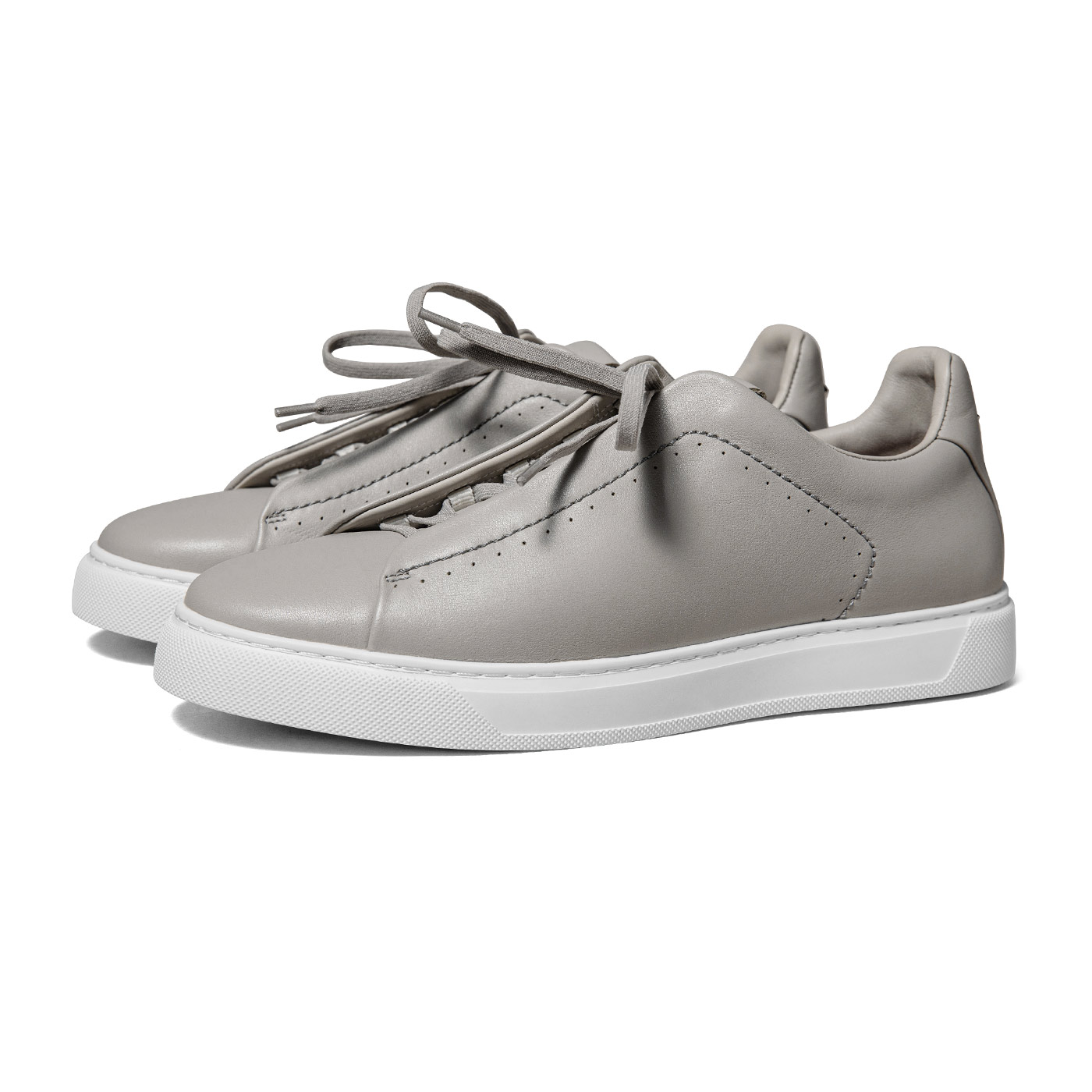Модные повседневные слипоны низкие скейтерские кроссовки men's THOM WILLS, серый — фото 3