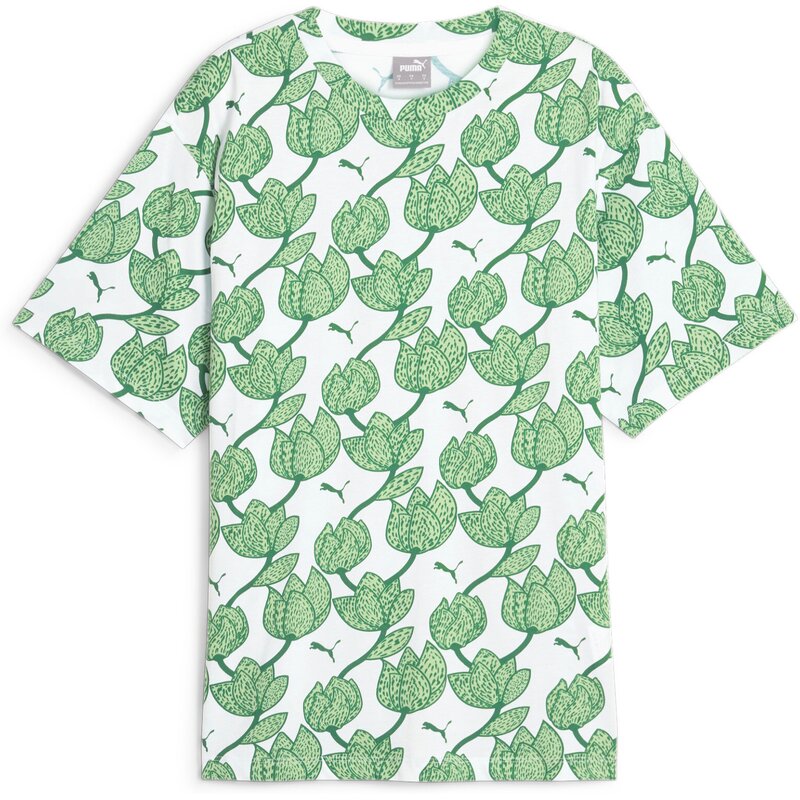 

Футболка ess bloom aop tee Puma, зеленый