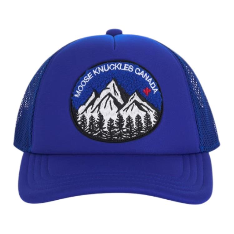 

Moose Knuckles Бейсболка из полиэстера для детей Black/Electric Glow Blue