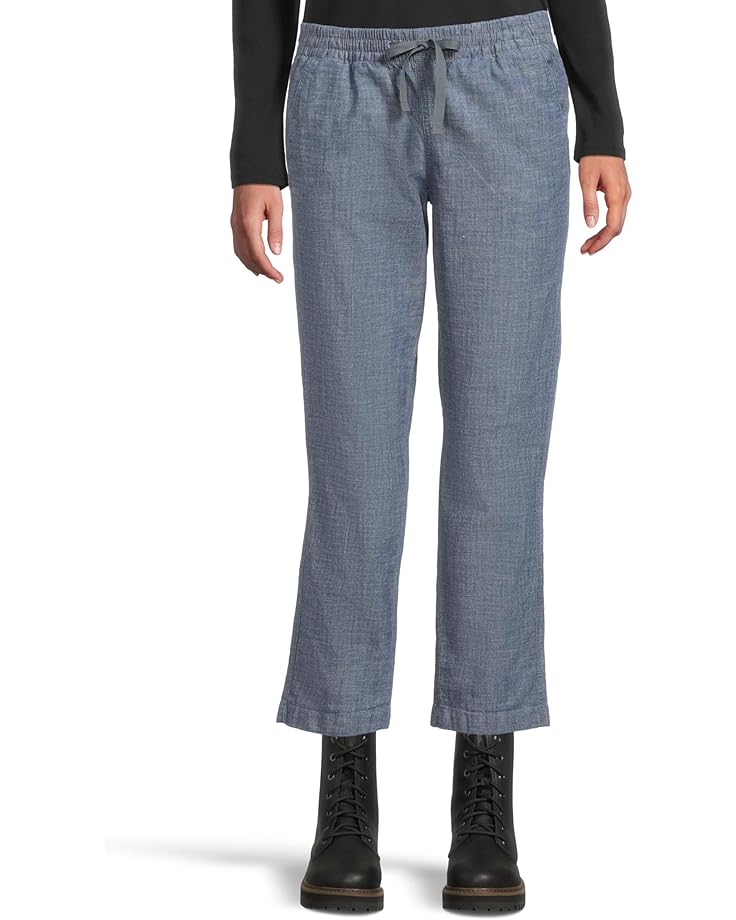

Брюки L.L.Bean Lakewashed Chino Pull-On Chambray Pants Ankle, цвет Dark Chambray