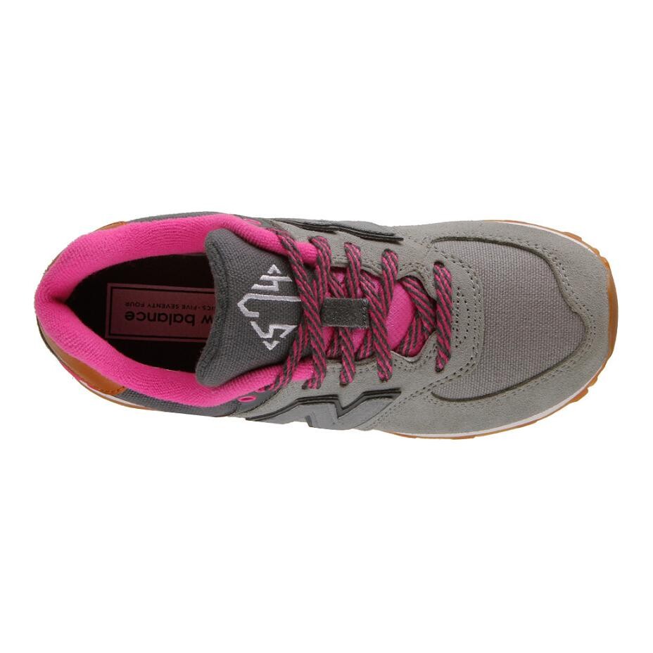 NB 574 Детские кроссовки GS с низким верхом Серый/Черный/Розовый/Белый/Коричневый New Balance — фото 3