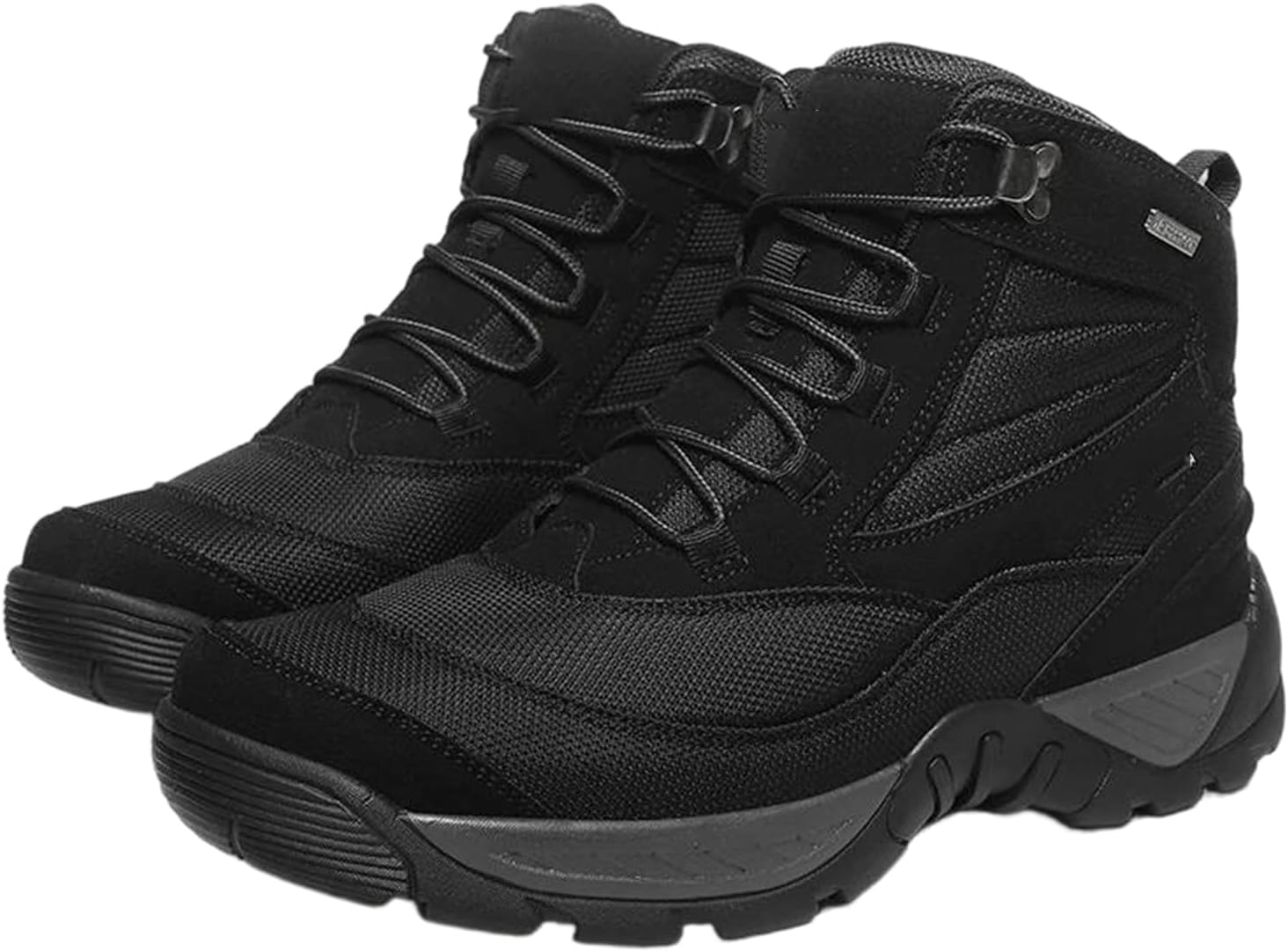 

Мужские ретро-мотоциклетные ботинки Alloaone для активного отдыха на улице, удобные для ходьбы, дышащие, с поддерживающей посадкой, рабочие, черный