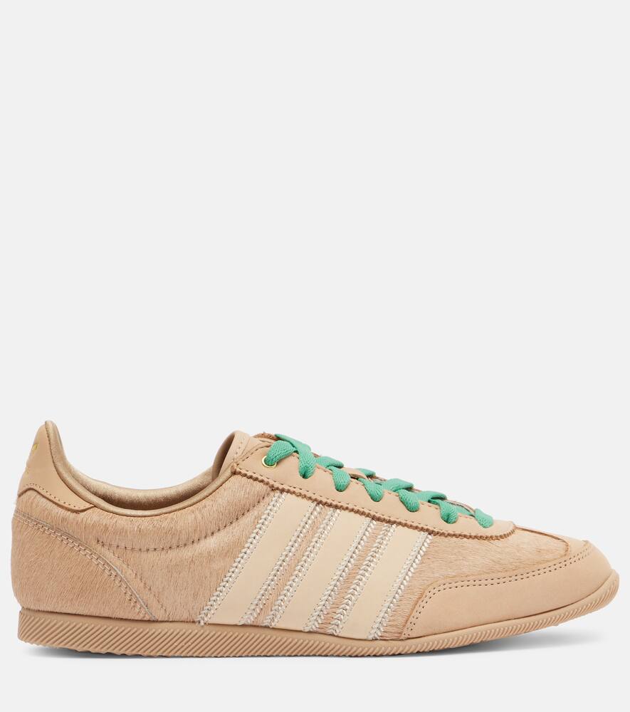 Кроссовки из телячьей шерсти с кожаной отделкой Adidas, Wonder Beige/Off White/Alumi — фото 4