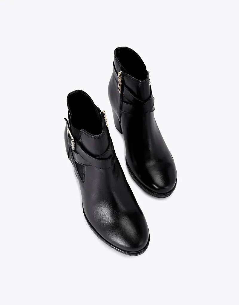 Ботильоны Carvela Silver 2 средней высоты из черной кожи — фото 2