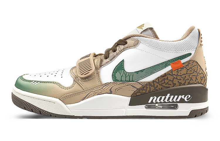 

Кроссовки Jordan Legacy 312 Vintage Basketball Shoes Unisex Low-top White/Green/Brown, белый