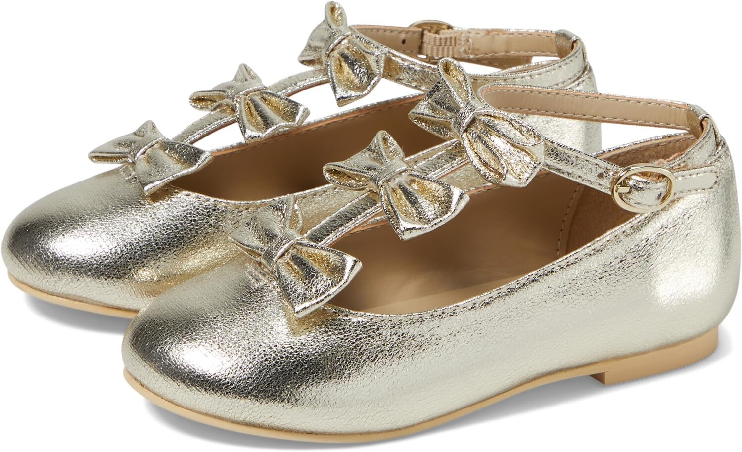 

Туфли на плоской подошве Janie and Jack Crackle Bow Flats, цвет Multicolor