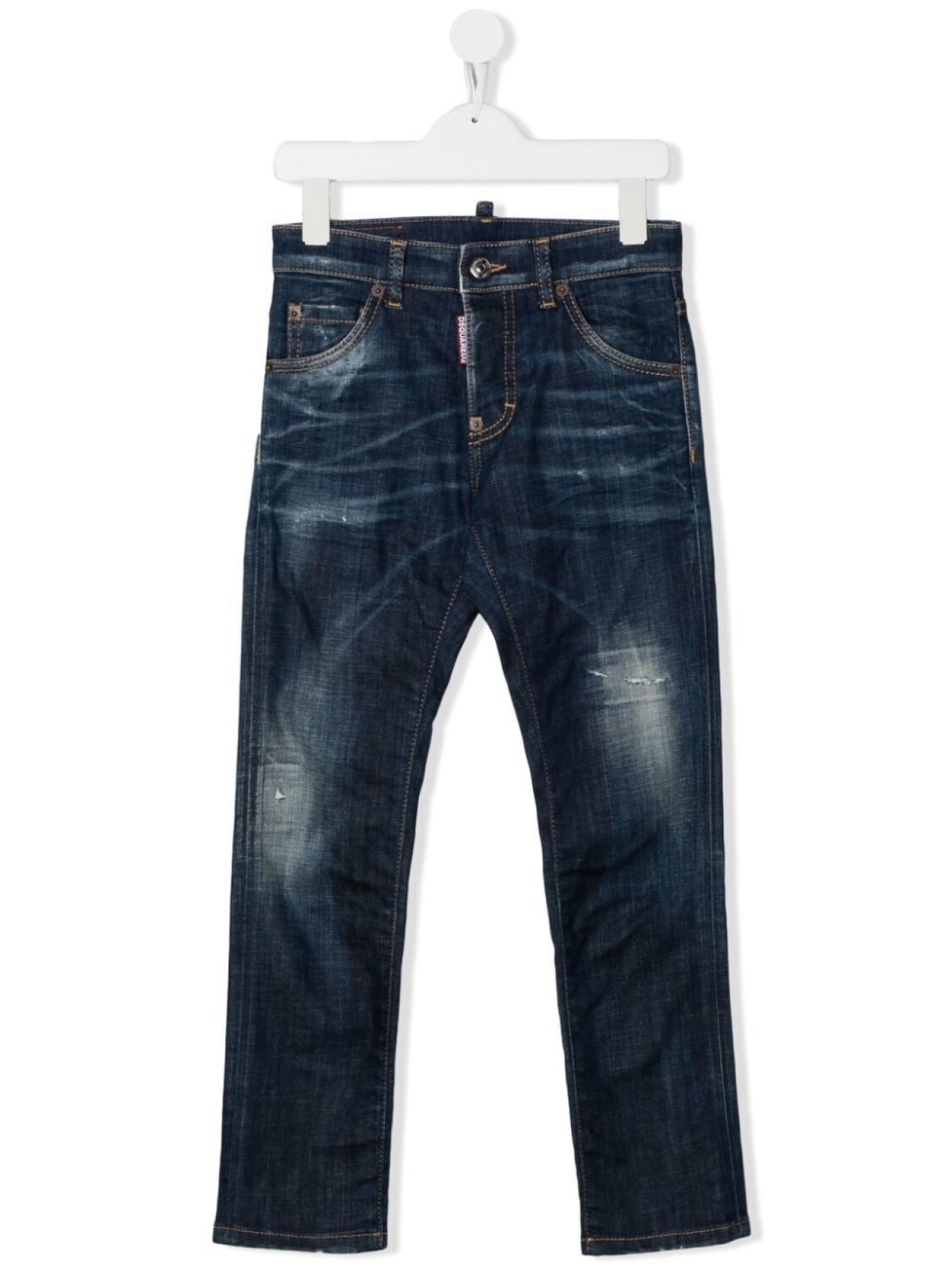 

DSQUARED2 KIDS джинсы прямого кроя, синий