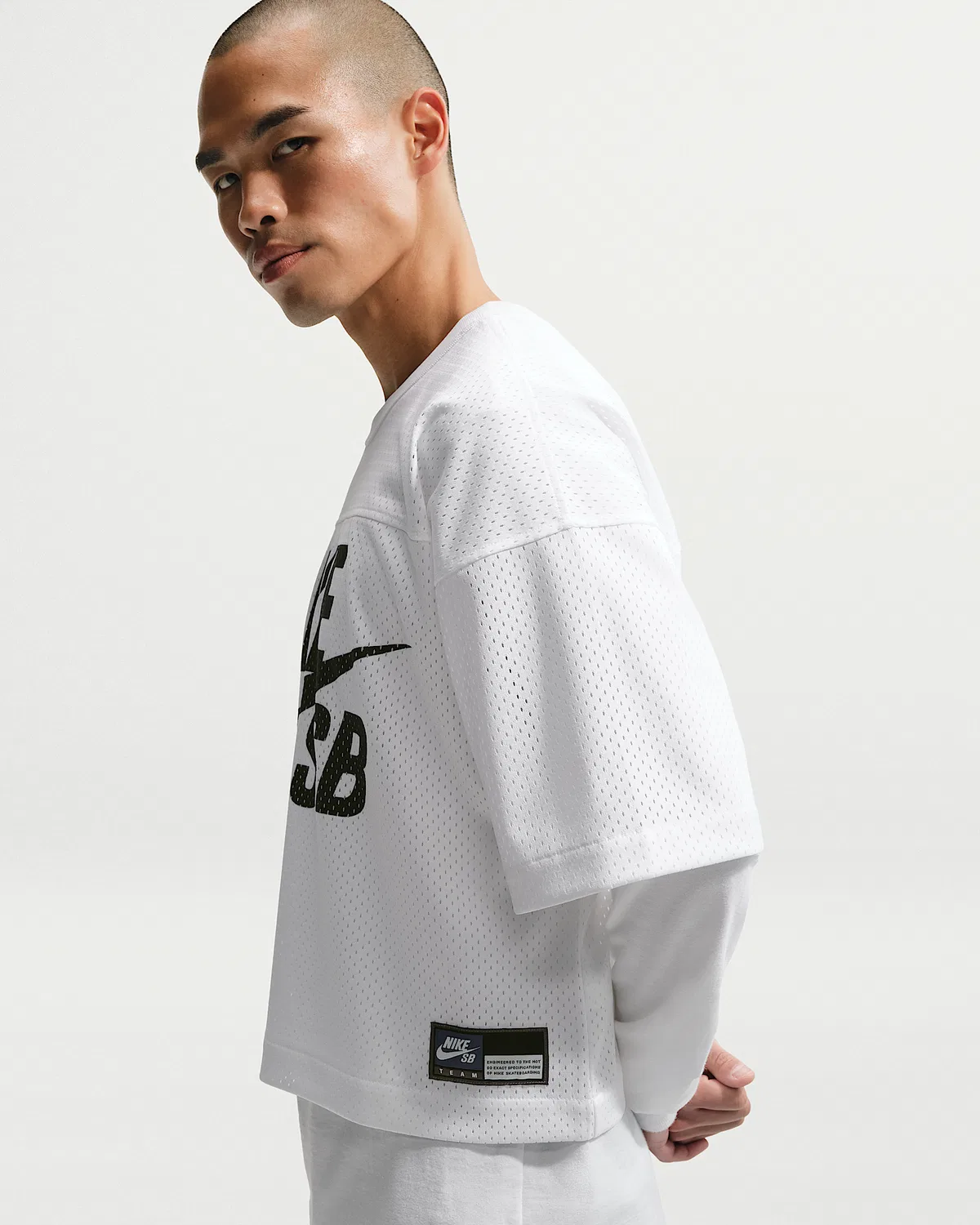 Mesh Football Jersey Skate Top Nike SB, White — фото 3