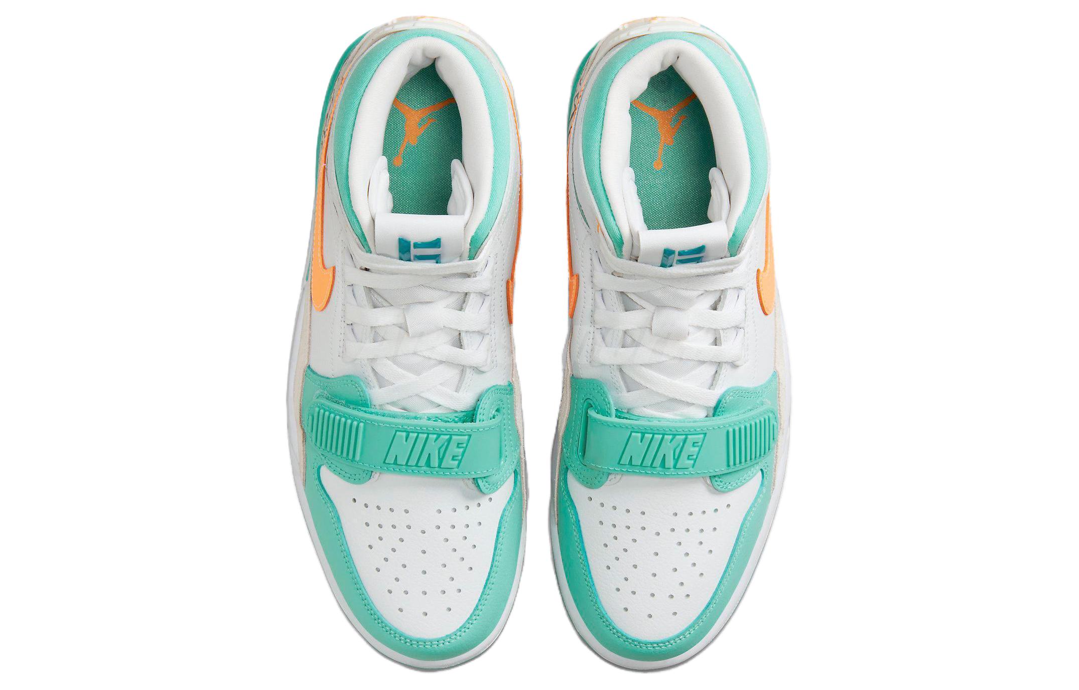 Кроссовки Jordan Legacy 312 Low 'Jade' Бело-Зеленые — фото 4