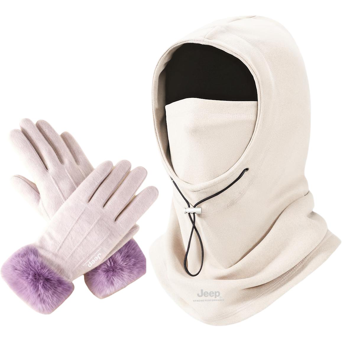 

Капюшон Dralon и плюшевая шапка Women's Jeep, фиолетовый card set (card holder+светло-фиолетовый gloves)