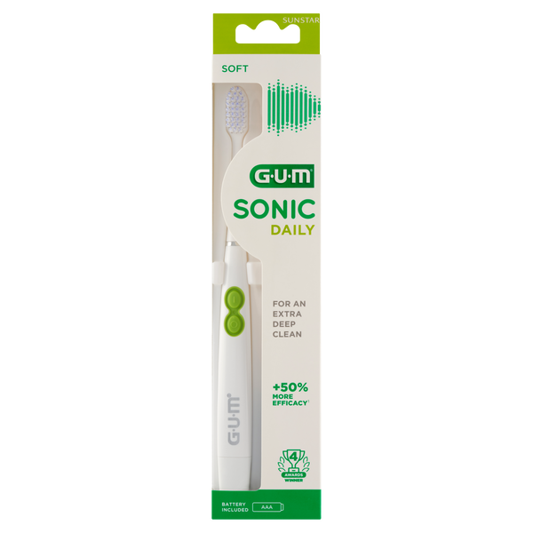 

Звуковая зубная щетка белая, 1 шт. Gum Sonic