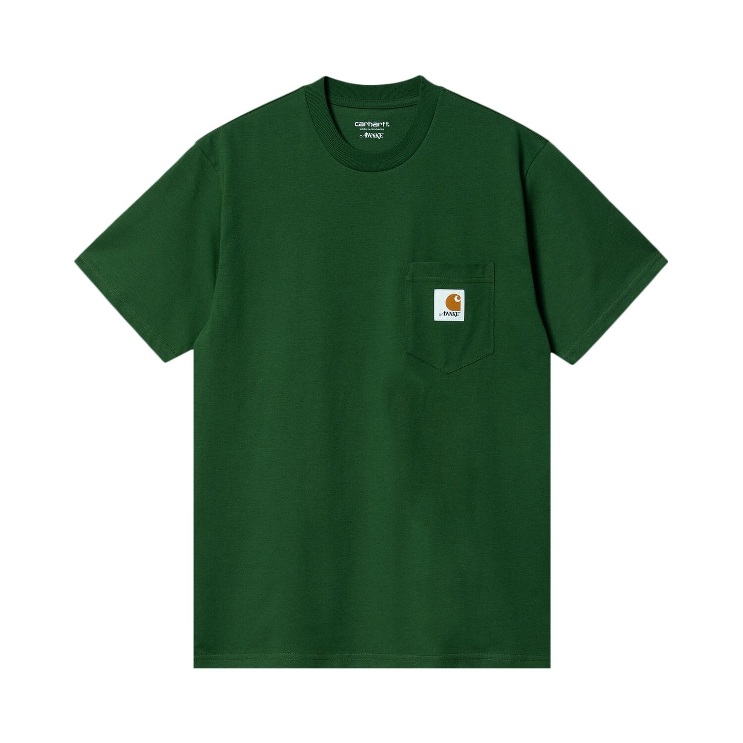 

Карманная футболка Carhartt WIP x Awake NY, темно-зеленая