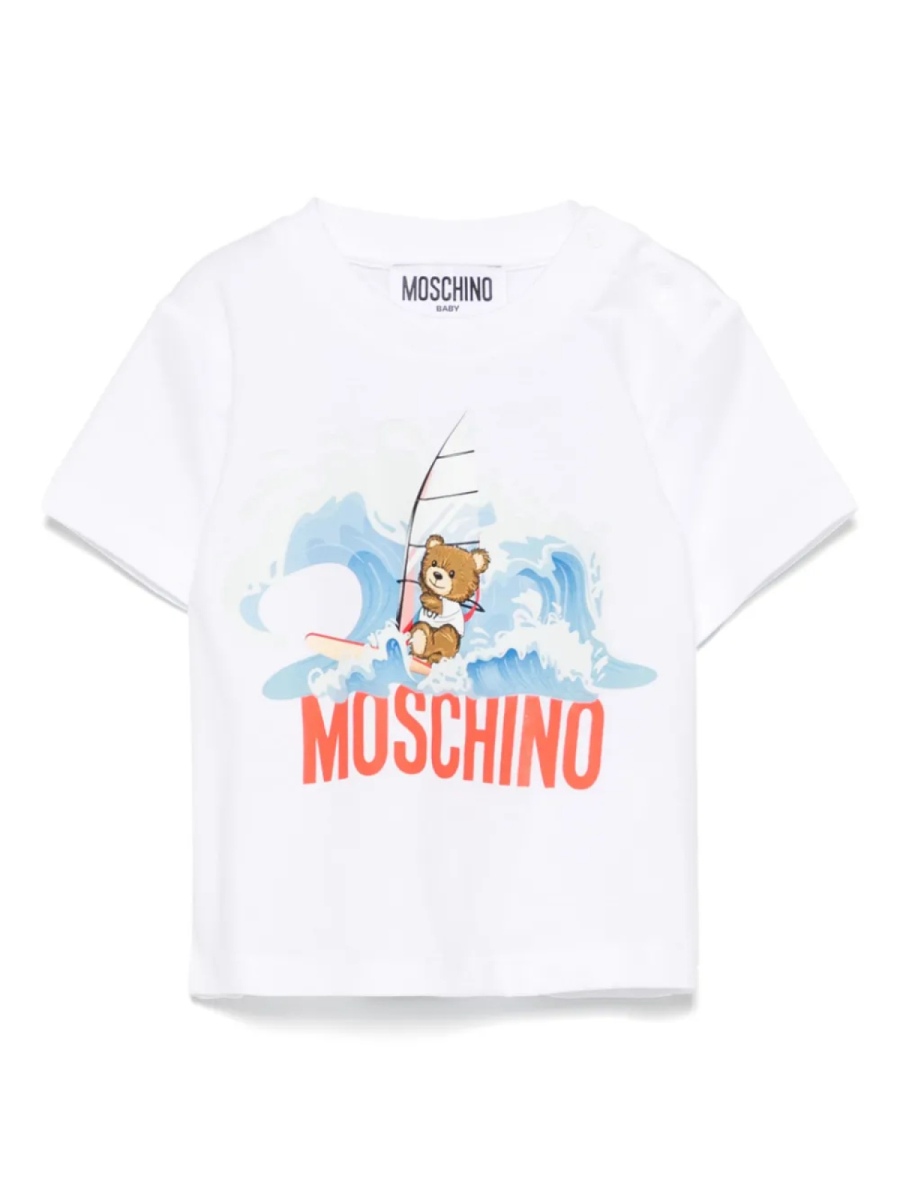 

Футболка с логотипом Moschino Kids, белый