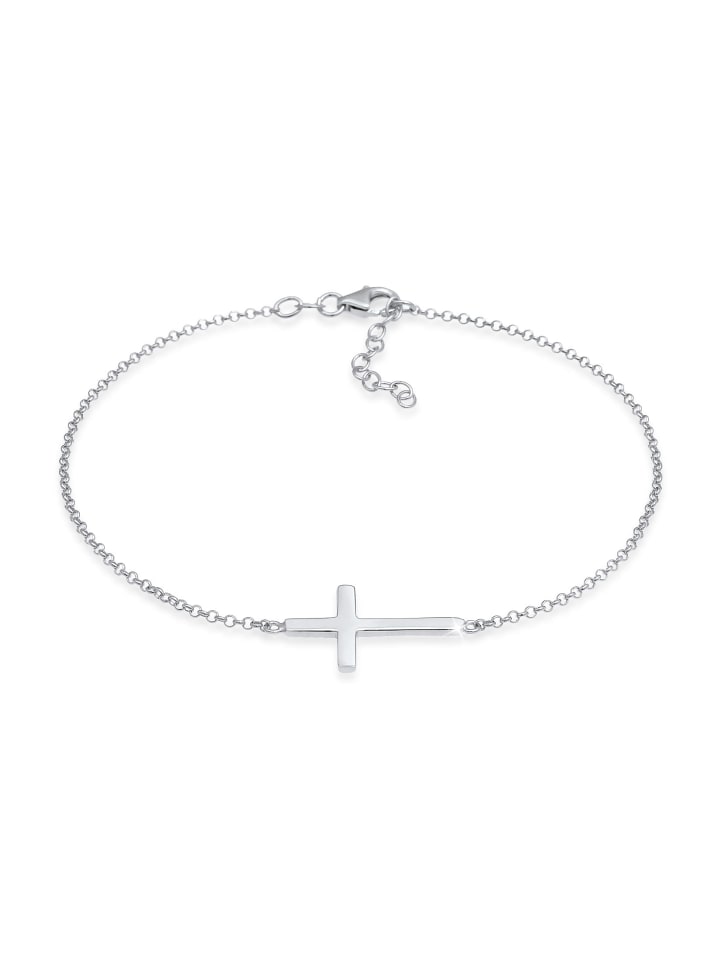 

Elli Браслет Fußschmuck 925 Sterling Silber Kreuz in Silber