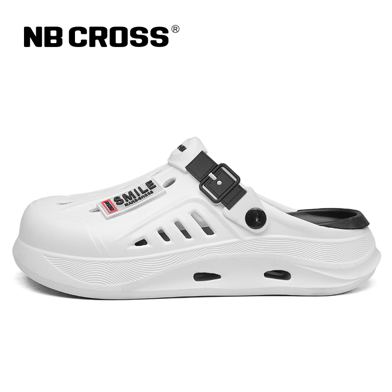 NB CROSS Клоги унисекс 2455-31 бежево-коричневые, цвет 2455-31 Beige Brown — фото 4