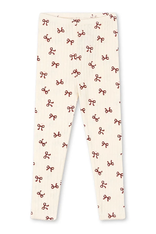

Детские хлопковые леггинсы MINNIE PANTS GOTS Konges Sløjd, бежевый
