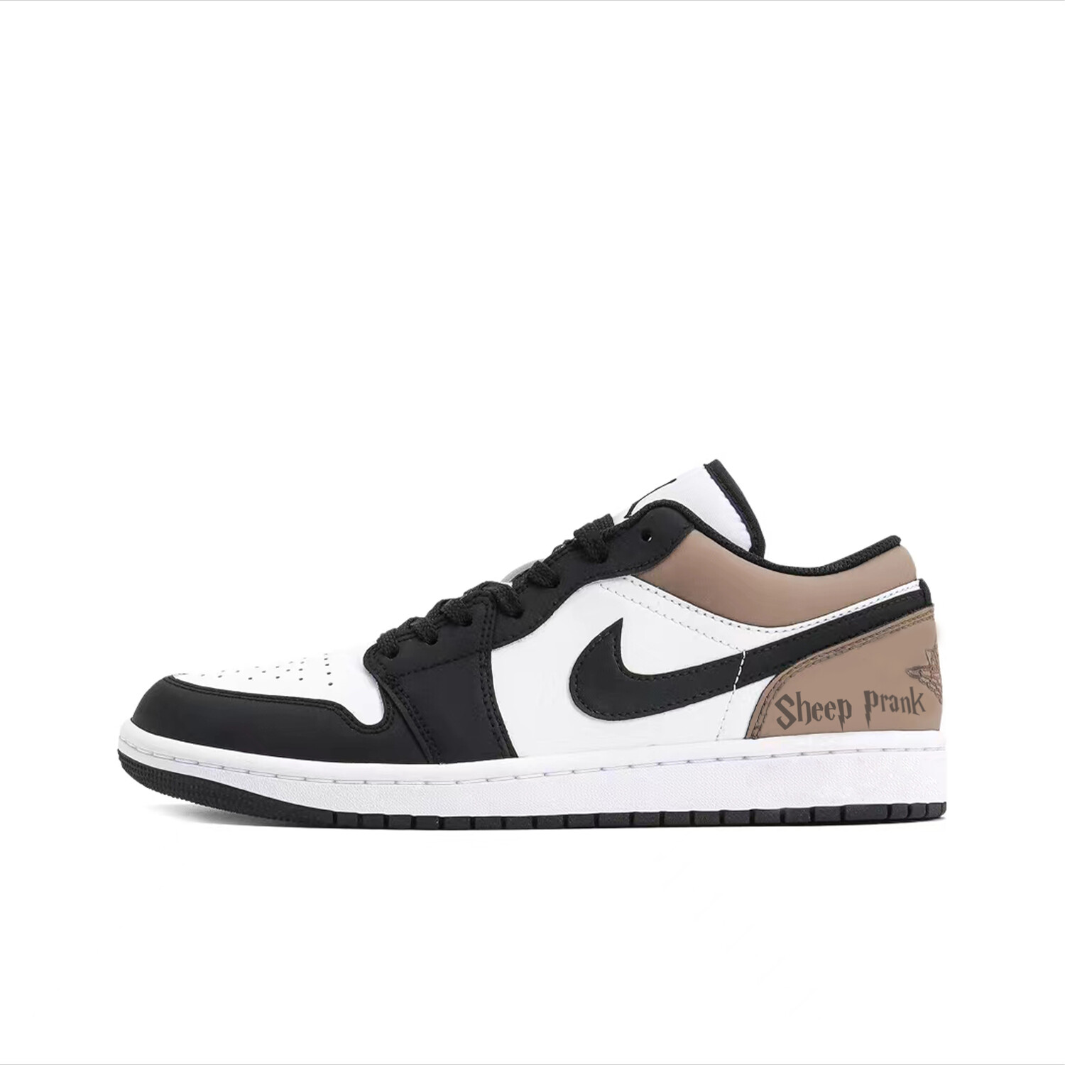 

Кроссовки Air Jordan 1 Vintage Basketball Shoes Men Low-top Black/Brown/White, цвет Mocha