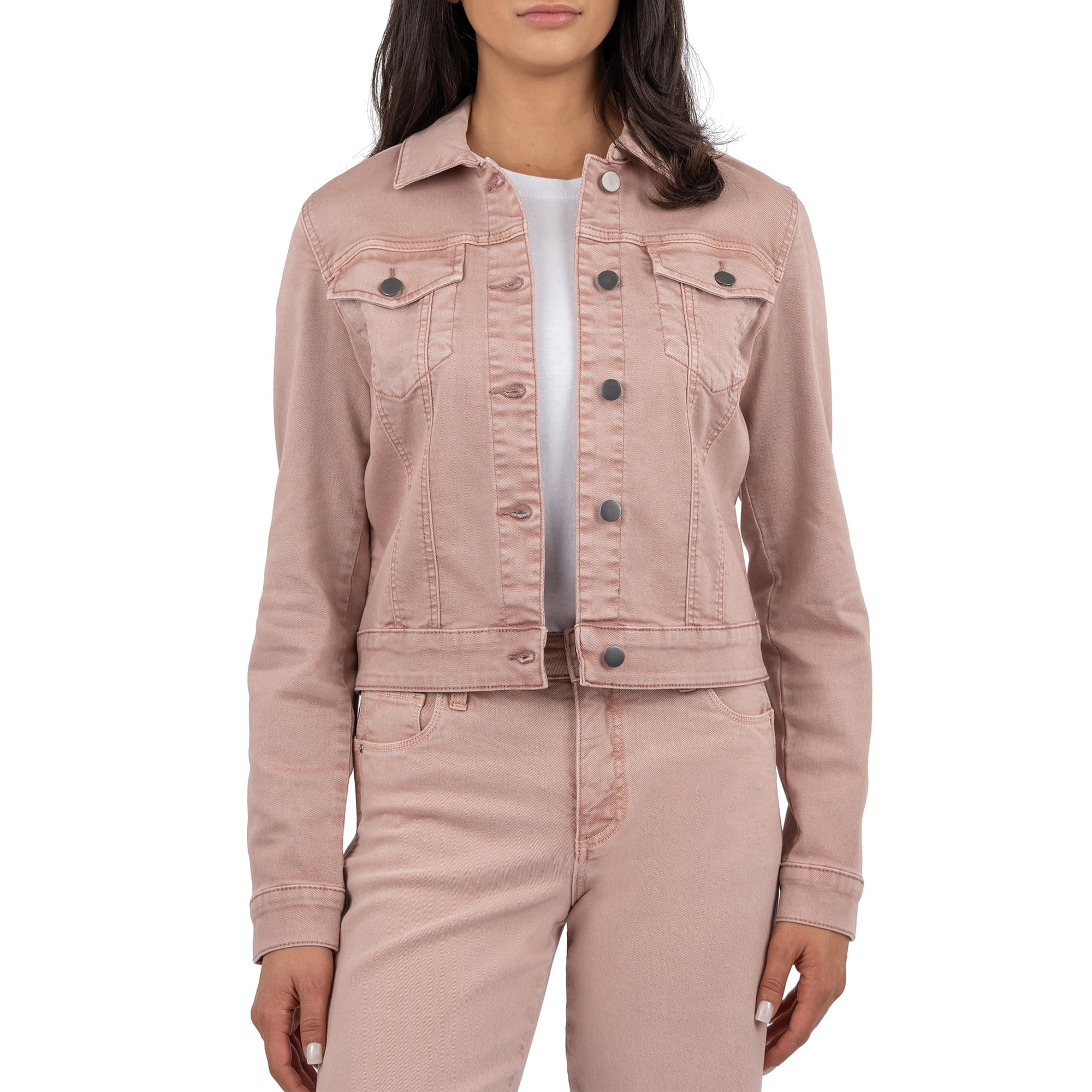 

Куртка KUT from the Kloth Julia Crop Jacket w/ Drop Shoulder-Regular Waistband, цвет Blush