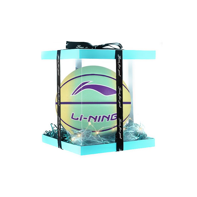 

LINING Резиновый баскетбольный мяч yellow green размер 7 тренировочный unisex