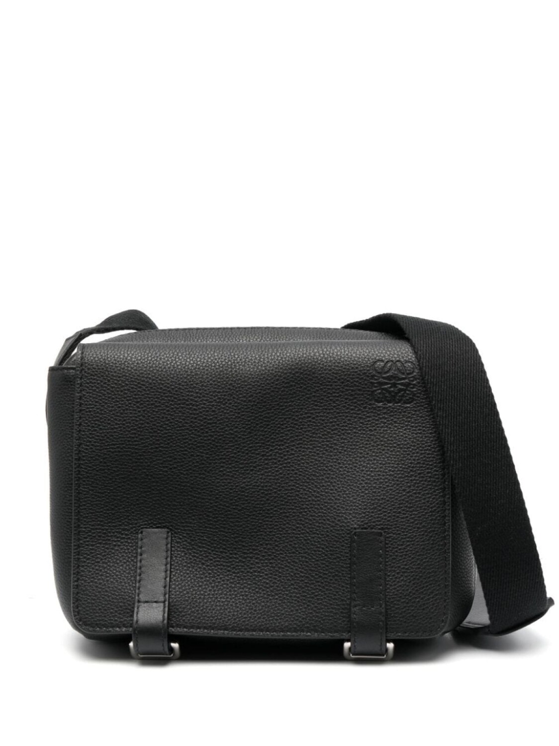 

Сумка-мессенджер с откидным клапаном LOEWE, черный