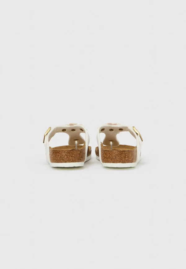 Детские сандалии gizeh с узким т-образным ремешком и цветочным рисунком Birkenstock, White — фото 3