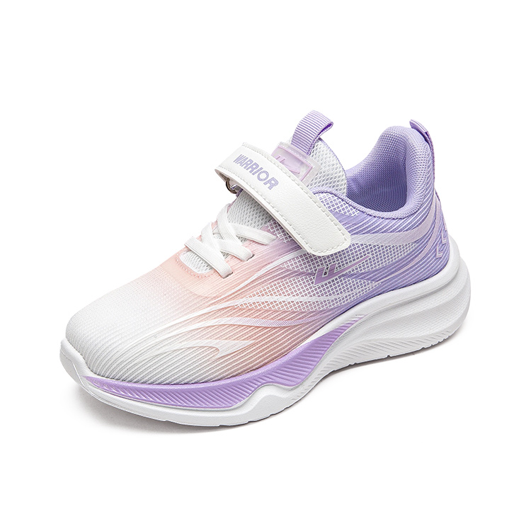 Детские кроссовки для бега Low top с амортизацией, увеличенной высотой, легкие и устойчивые к истиранию WARRIOR, темно-синий/светло-синий/белый — фото 4