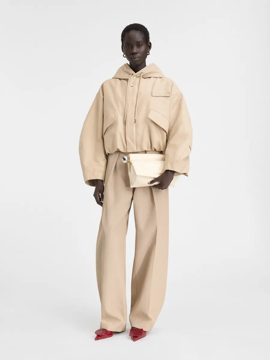 

Укороченная парка Куртка-парка Карако Jacquemus, бежевый
