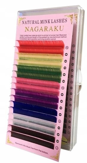 

Цветные ресницы Nagaraku Mink C 0,10 13 мм, 16 полосок Project Lashes