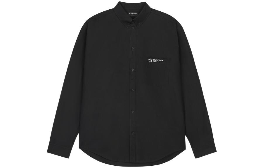 

Рубашка мужская черная Balenciaga, черный