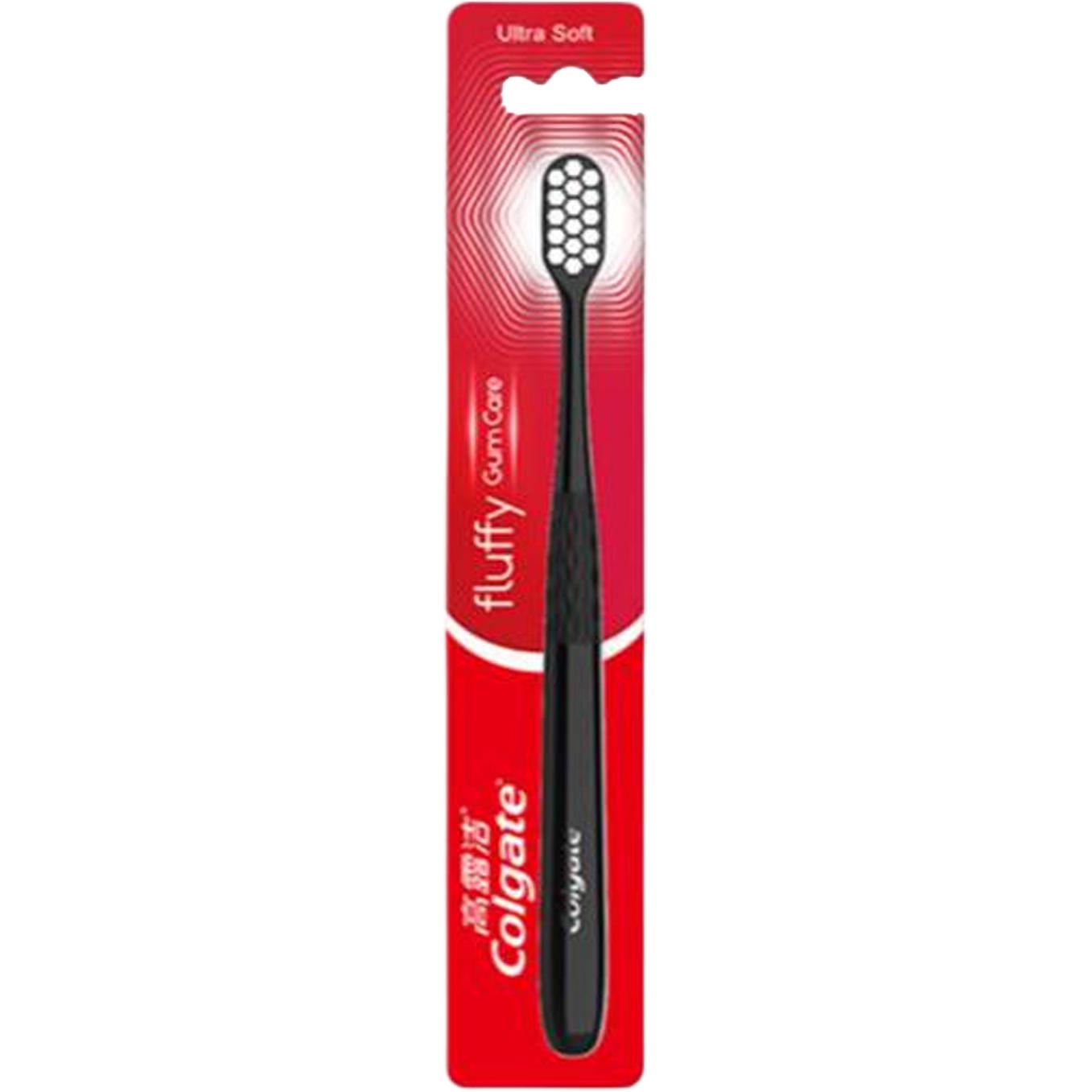 COLGATE Мягкая и шелковистая зубная щетка для защиты десен очищающая Black/Red — фото 2