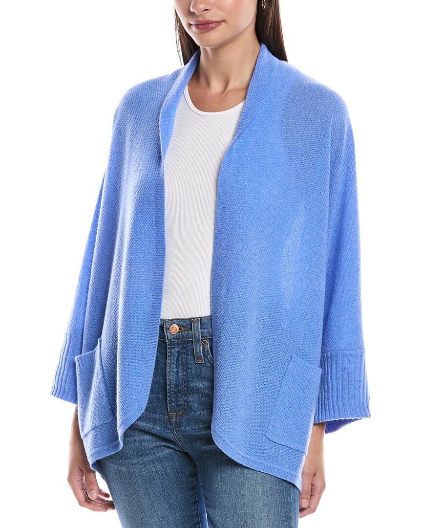 

Алашан Кашемир Мэгги Эллиптический кашемировый кардиган Alashan Cashmere, синий