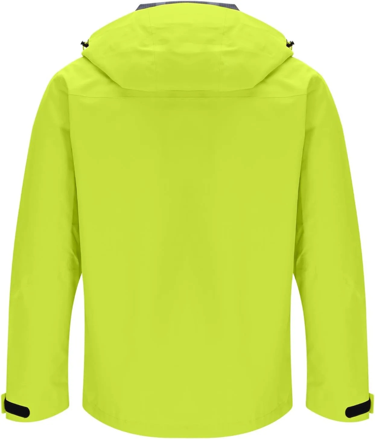 Мужская куртка с капюшоном Outdoor Waterproof Lightweight Packable Raincoat Utility Coat с карманом для походов и путешествий Generic, зеленый — фото 3