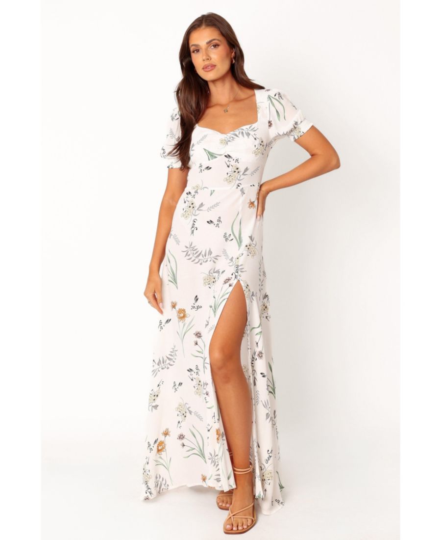 

Женское макси-платье Franklin Petal and Pup, White floral