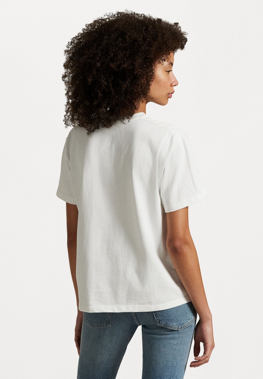 Футболка Polo Ralph Lauren RELAXED FIT COTTON JERSEY TEE, White — фото 3