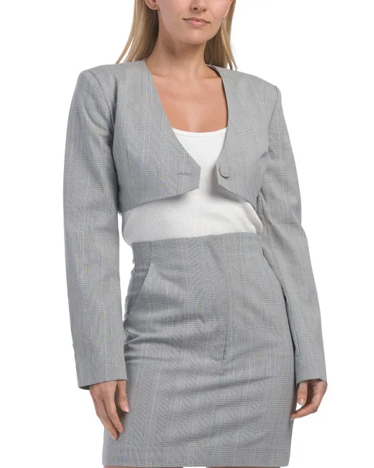 

Укороченный пиджак Raquela Bardot, серый