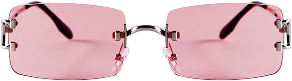 

Солнцезащитные очки LVTFCO без оправы, прямоугольной формы, модные, популярные, для женщин и мужчин, небольшие, для путешествий, с защитой от УФ-излучения UV400, C4