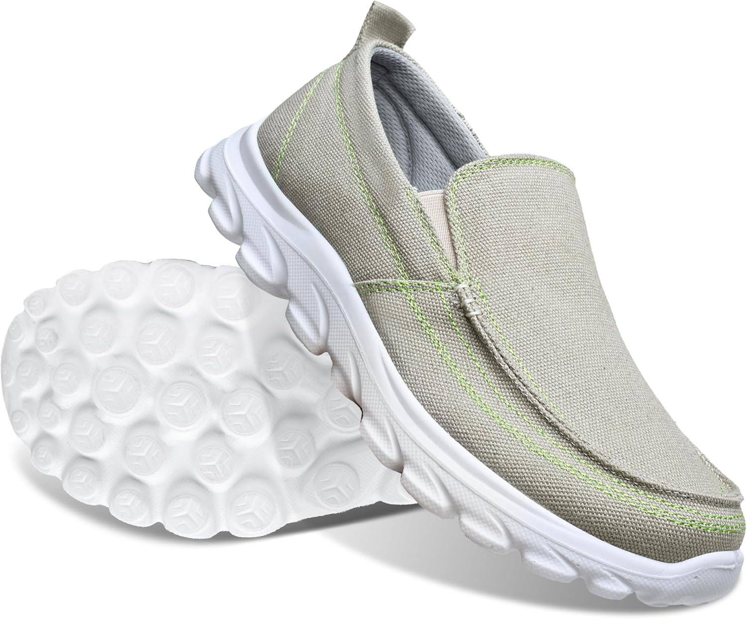 

Мужские повседневные мокасины на шнуровке и без застежки, машинная стирка, дышащие, из канвы, удобные и стильные летние лоферы, легкие прогулочные туфли, лодочные туфли Fuloris, серый