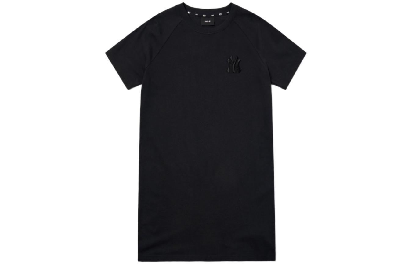 

MLB Нью-Йорк Янкиз женское черное платье с короткими рукавами