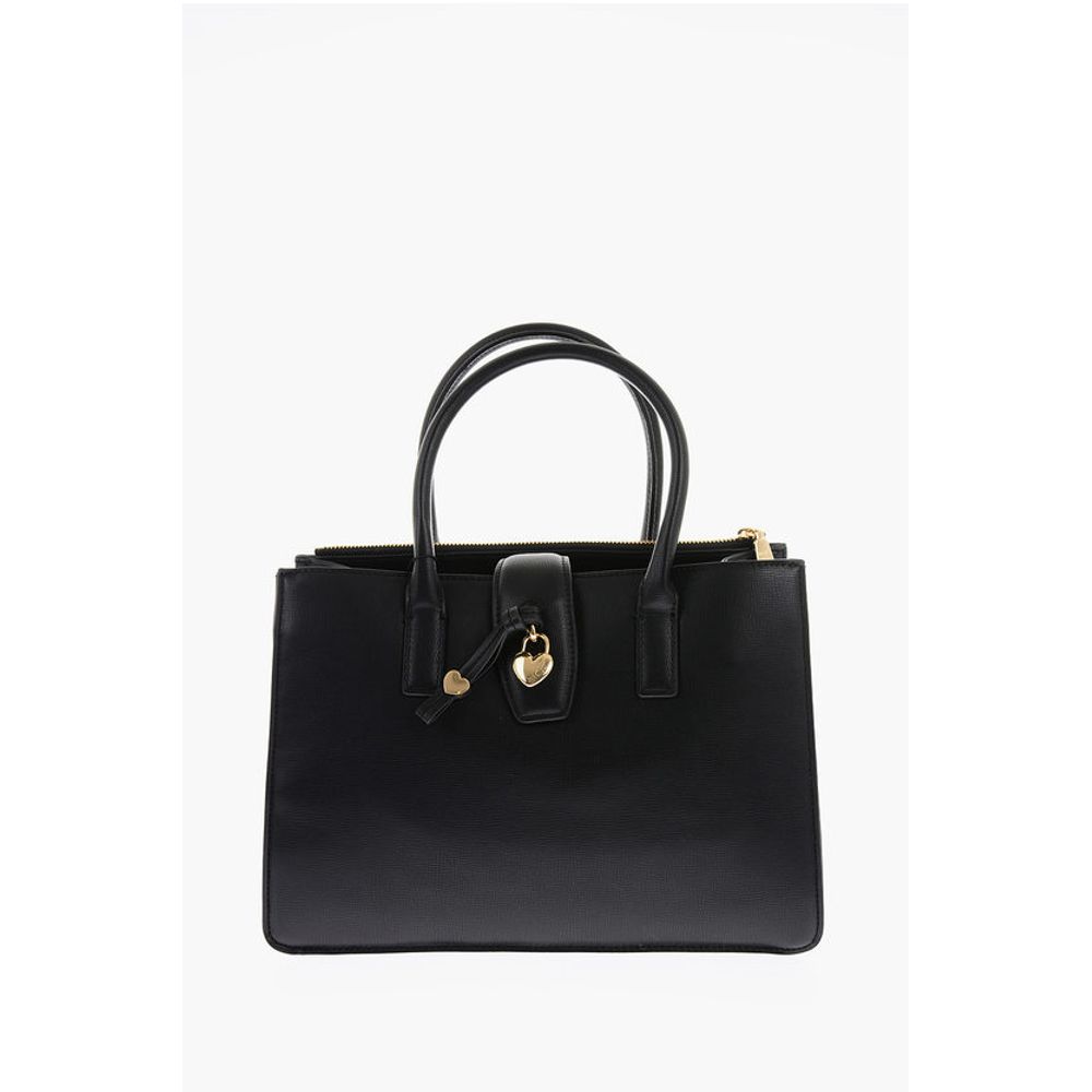 

Сумка-тоут LOVE из искусственной кожи с подвеской в виде золотого сердца Moschino, Black