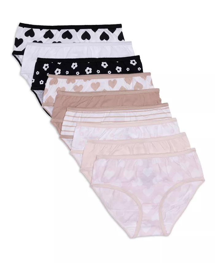 

Трусики Little & Big Girls Graphic Basics, 9 штук Maidenform, коричневый/бежевый
