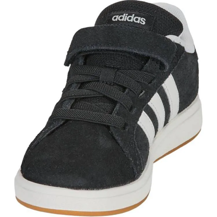 Adidas GRAND COURT Low top детские кроссовки черные — фото 4