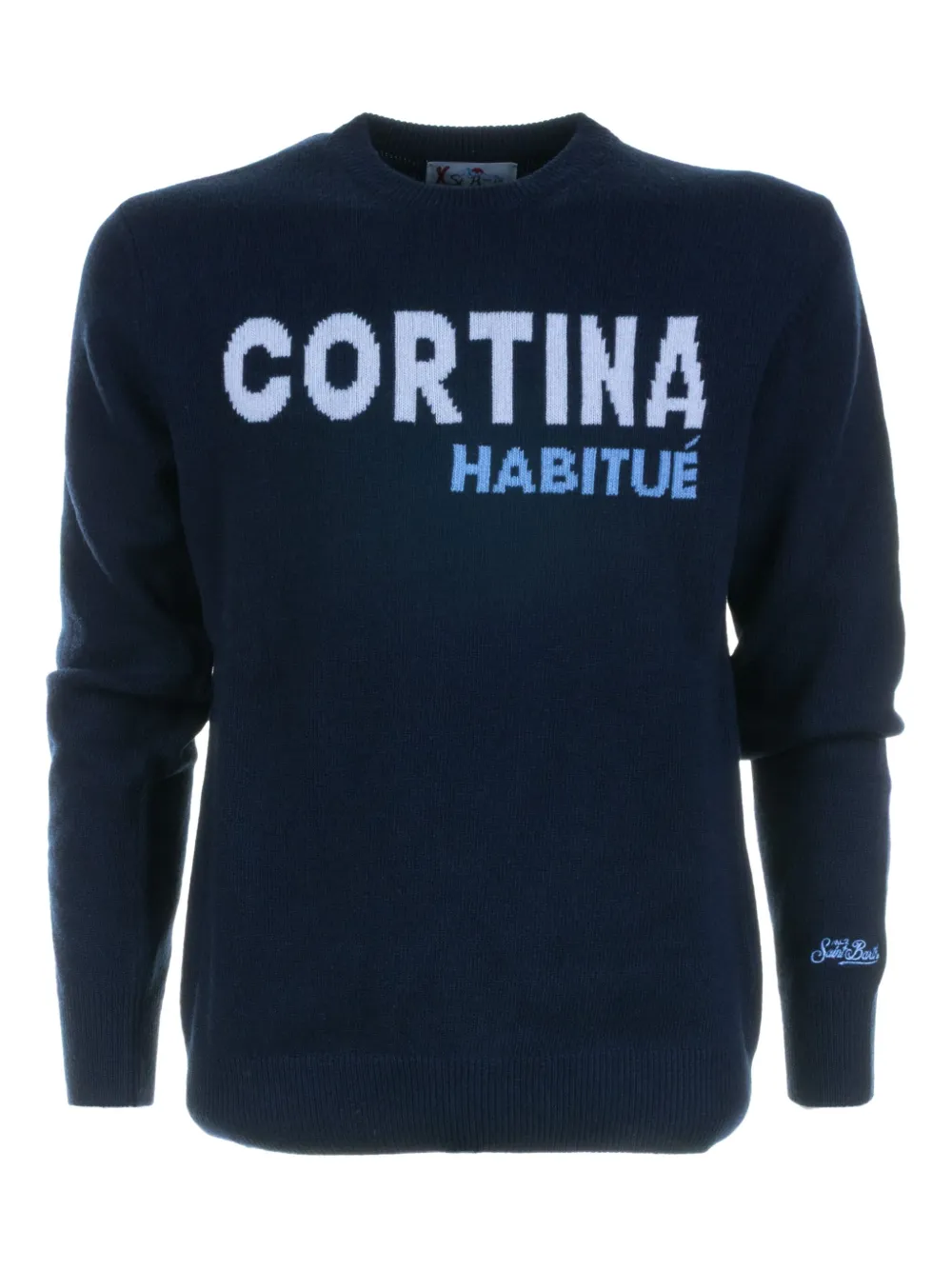 

Свитер с жаккардовым узором MC2 SAINT BARTH, синий